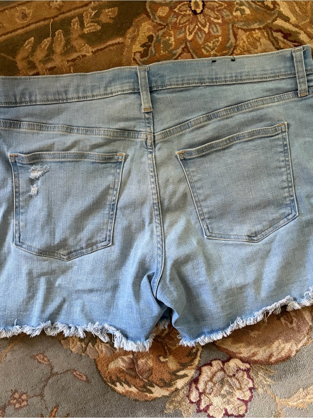 GAP Light Blue Denim Mid-Rise Shorts - Picture 3 of 5